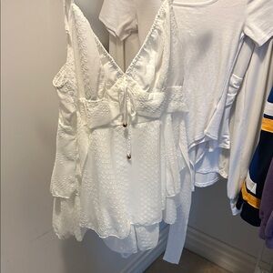 White Sleeveless Women's Top